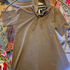 Olive Green Hooded Dress